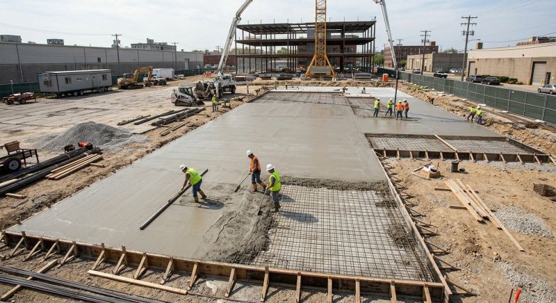 Commercial Slab Construction in Davis County, UT