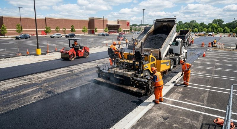 Asphalt Parking Lot Paving in Orange County, CA