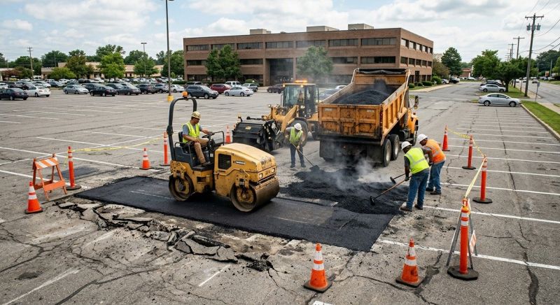 Asphalt Parking Lot Repair in Pasadena, CA