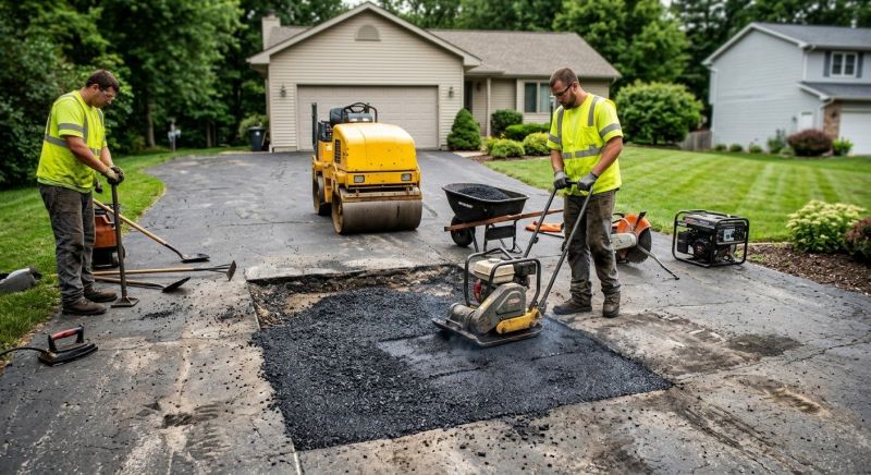 Blacktop Driveway Repair in Orange County, CA