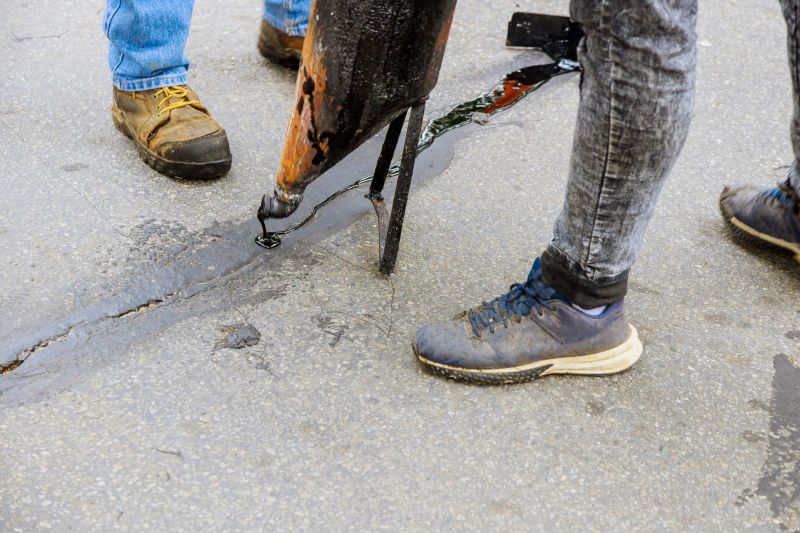 Slurry Street Repair in Progress